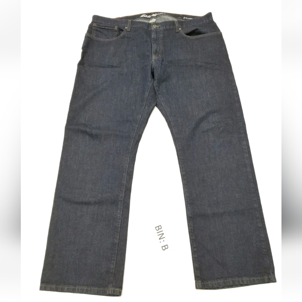 Eddie Bauer Men's Jeans Size 40x32 Straight Fit Blue Denim Dark Wash :B